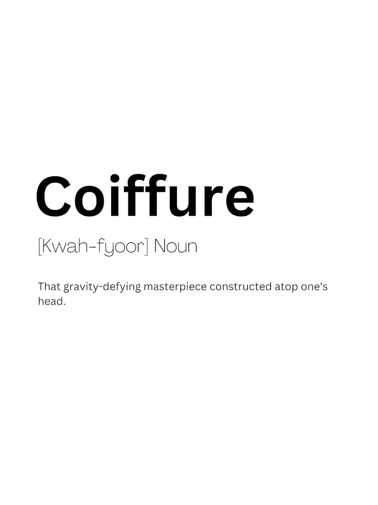Coiffure Definition Meaning