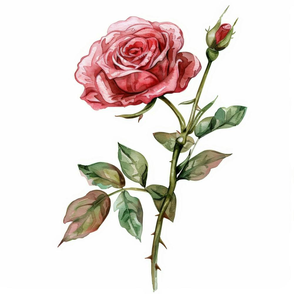 Watercolor Rose