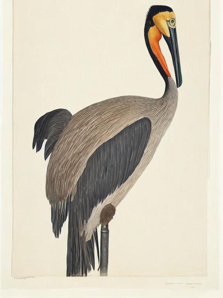 Brown Pelican Illustration Bird