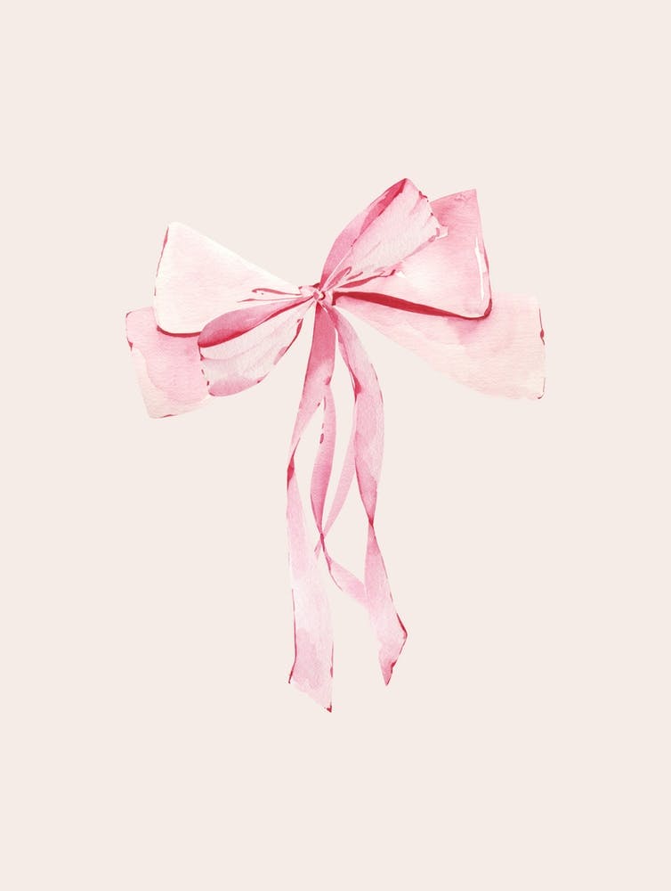 Coquette Pink Bow - 1 - Neutral