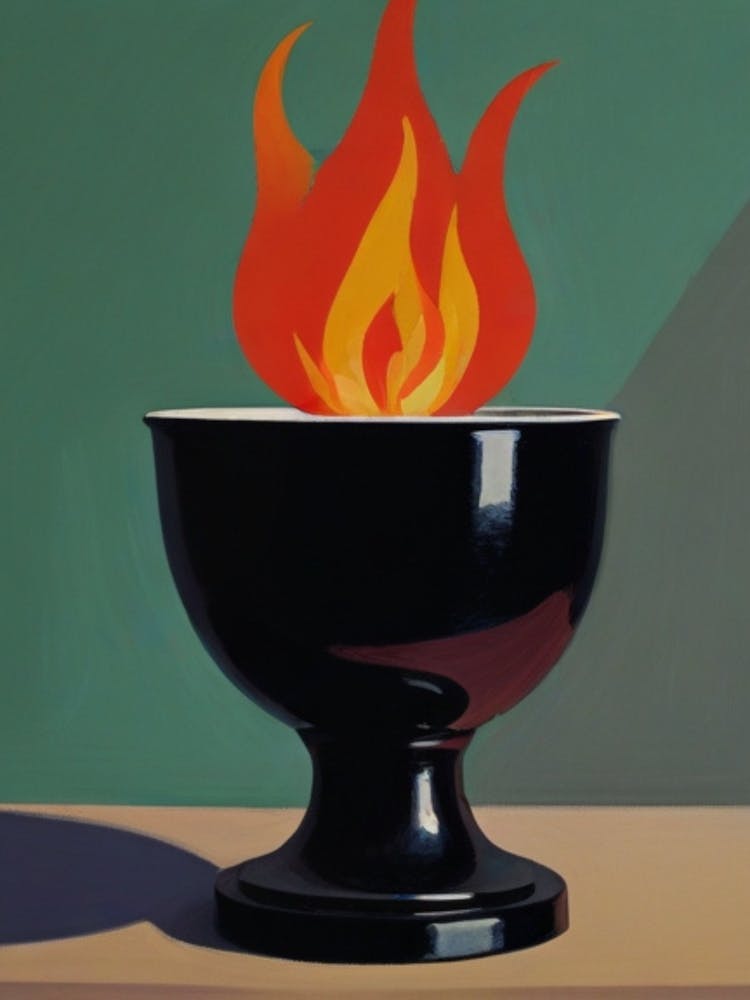 Feuer in einer Schale 1