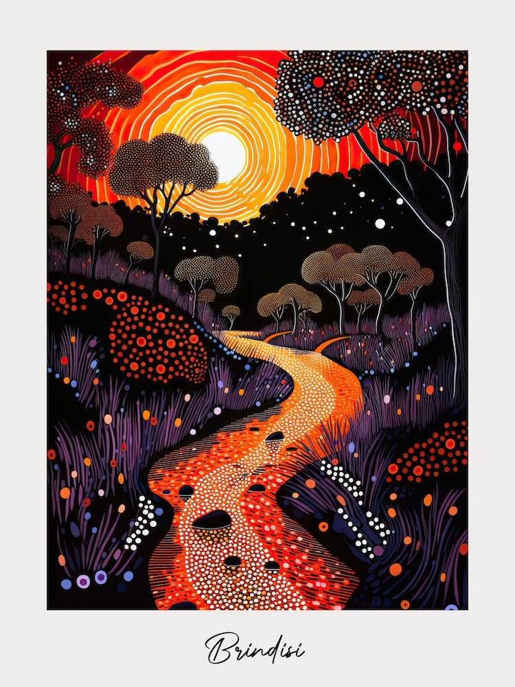 Poster Of Brindisi, Italy, Illustration In The Style Of Pop Art 4