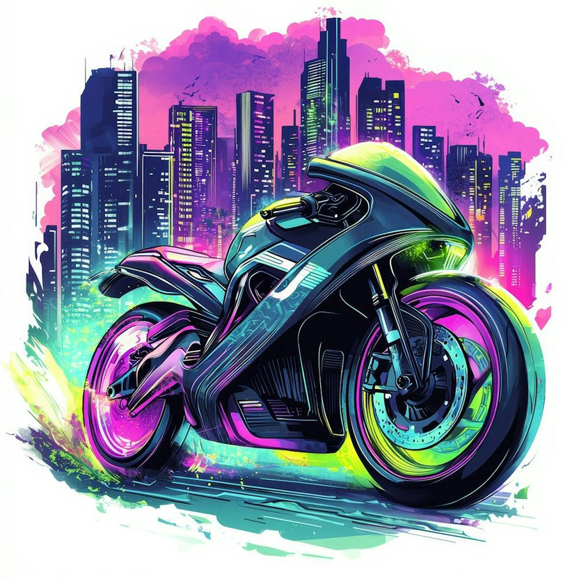 Neon City Motorcycle