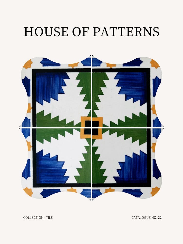 Tile Pattern Poster 22