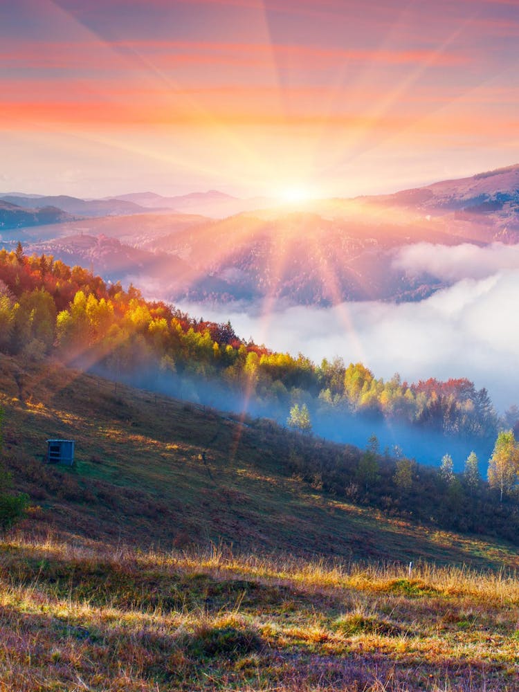 Sunrise Over The Mountains