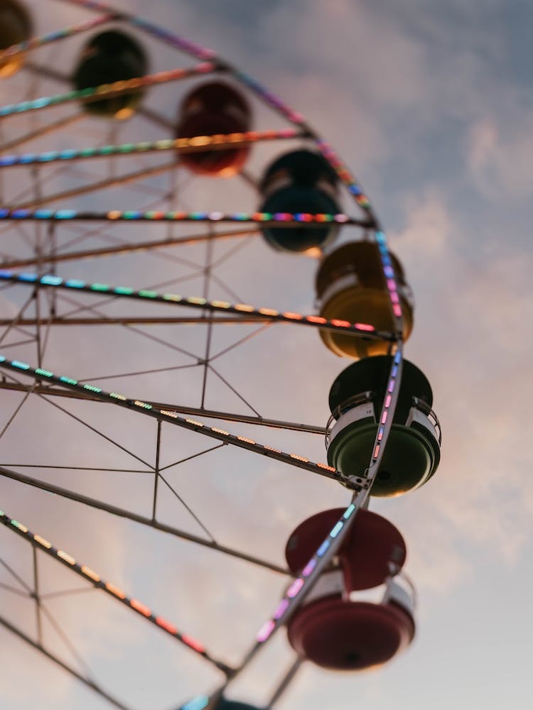 The Ferris Wheel At Sunset