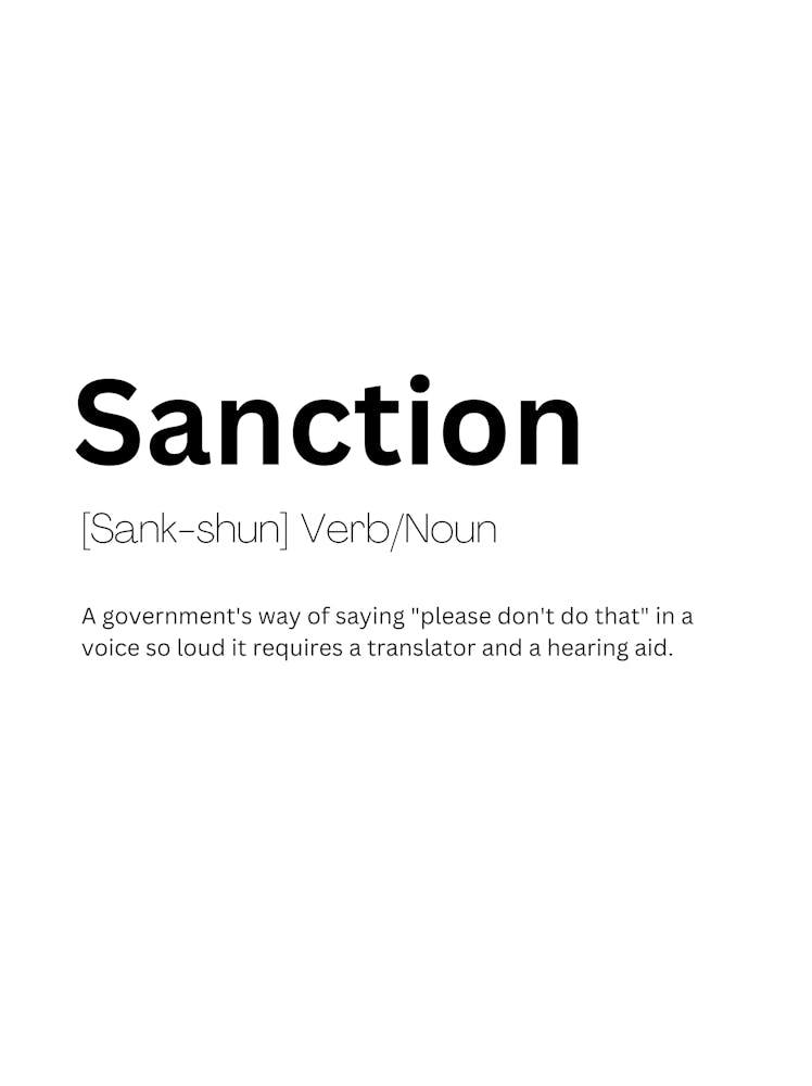Sanction Definition Meaning
