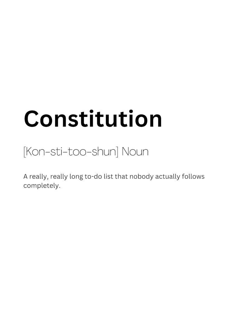 Constitution Definition Meaning