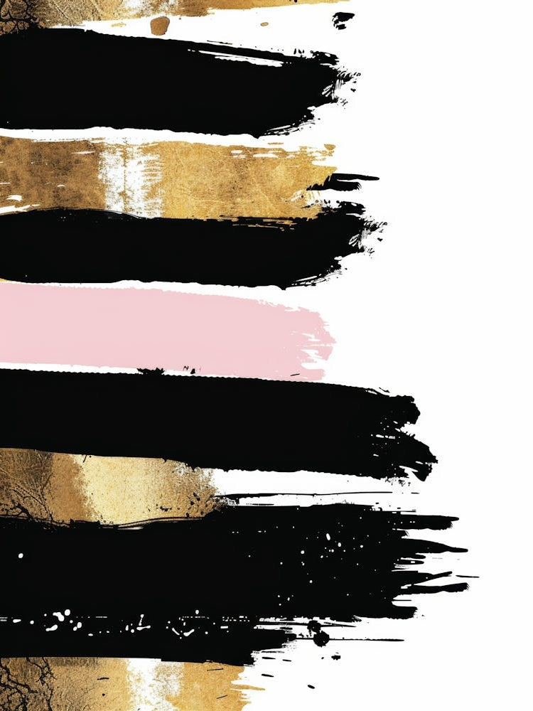 Gold And Black Canvas Print 63