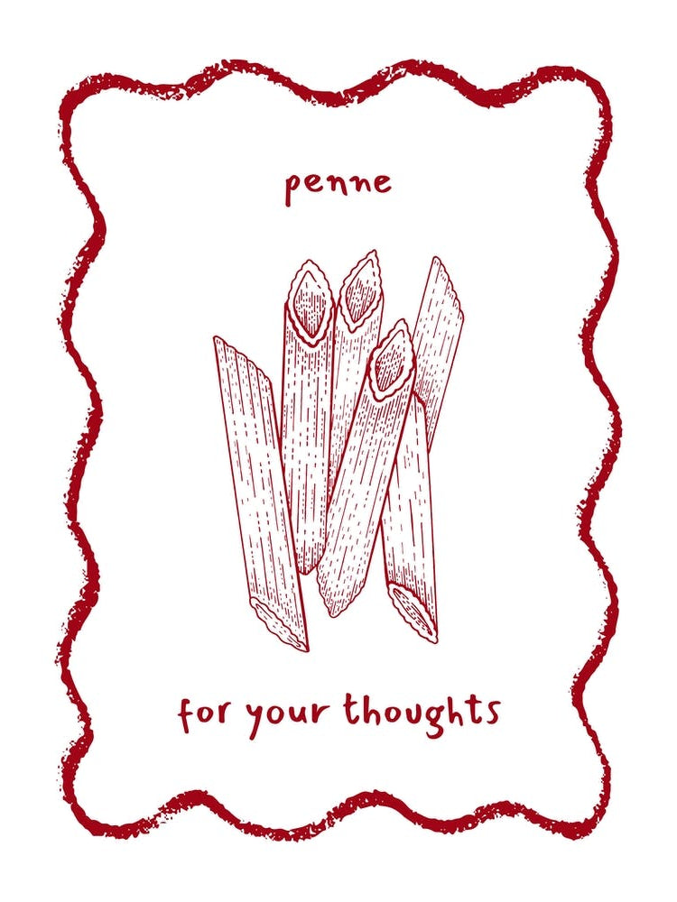Red Penne For Your Thoughts Pasta