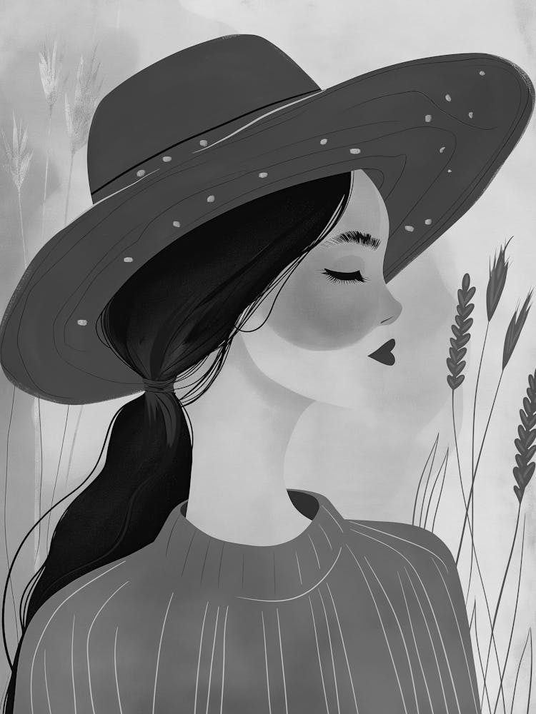 Girl In A Hat 1