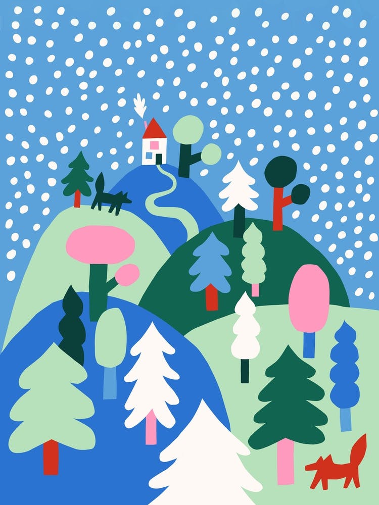 Snowing