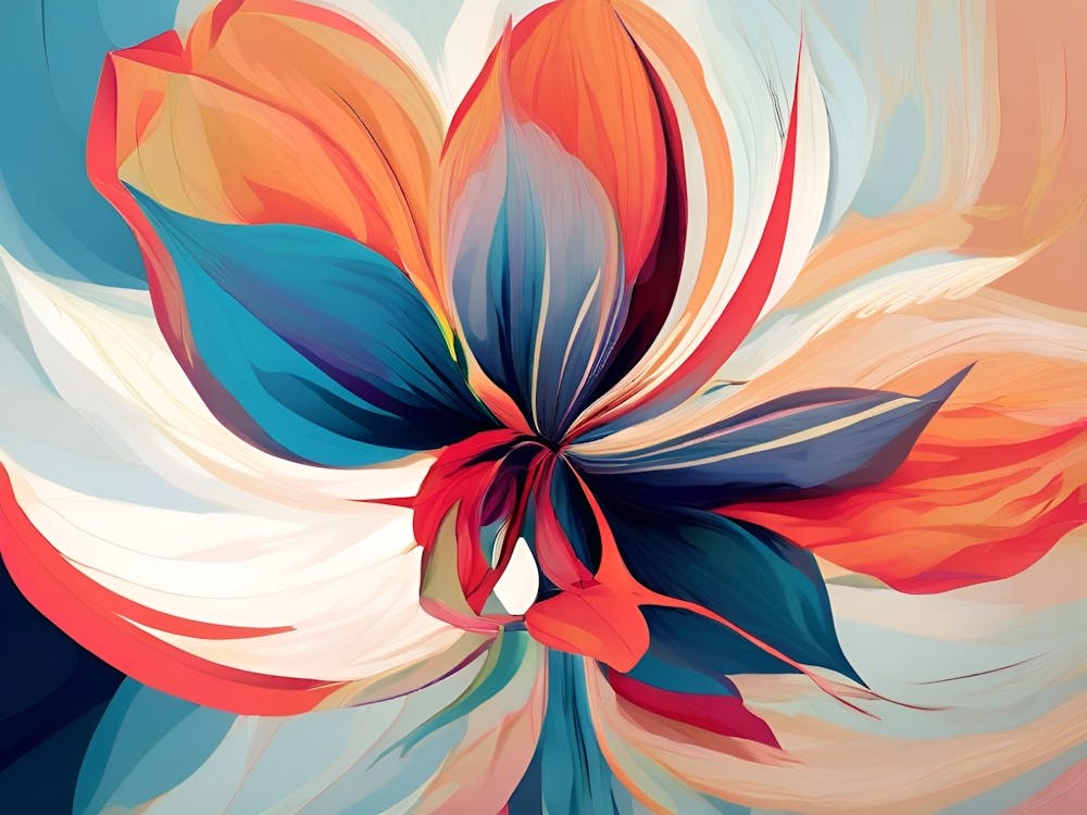 Abstract Flower Painting 10