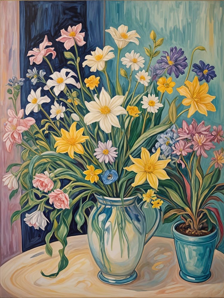 Burst Of Flowers In A Vase
