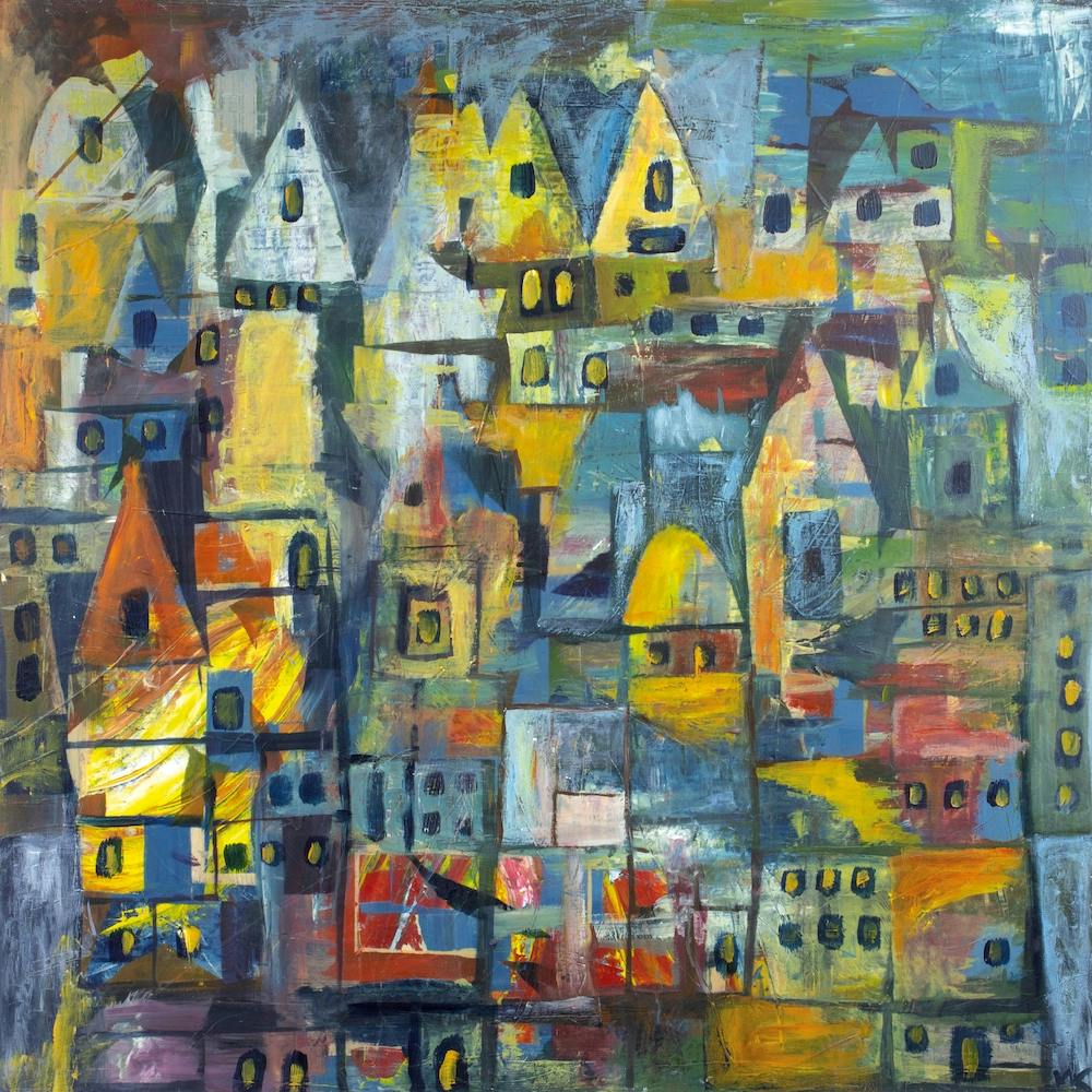 Colourful City 1 Square