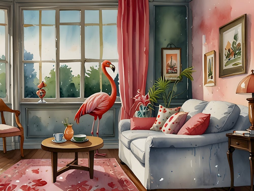 A Flamingo in the Living Room