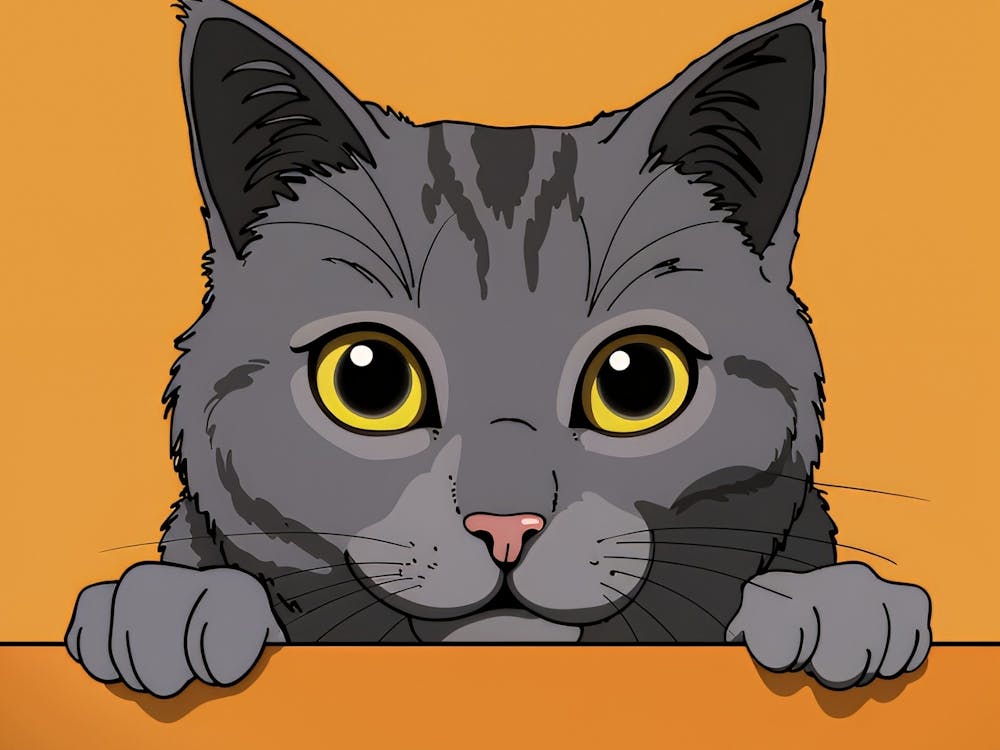 Cat With Yellow Eyes