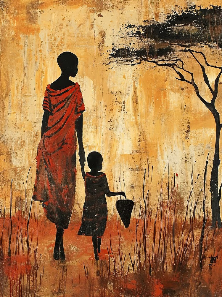The African Woman and Child; A Boho View
