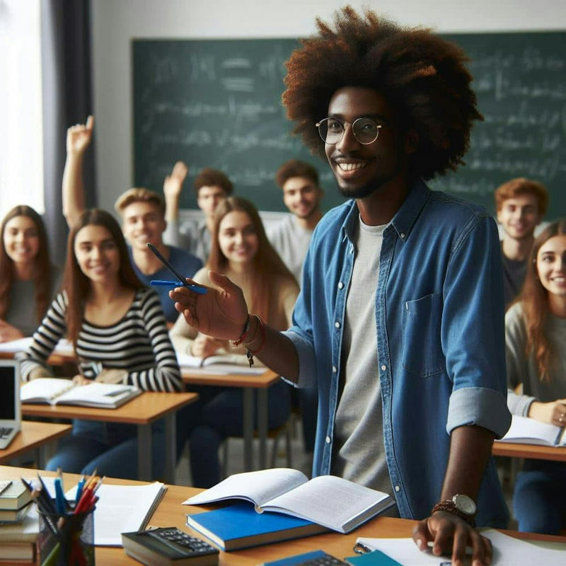 Lehrer im Klassenzimmer mit Schülern 1