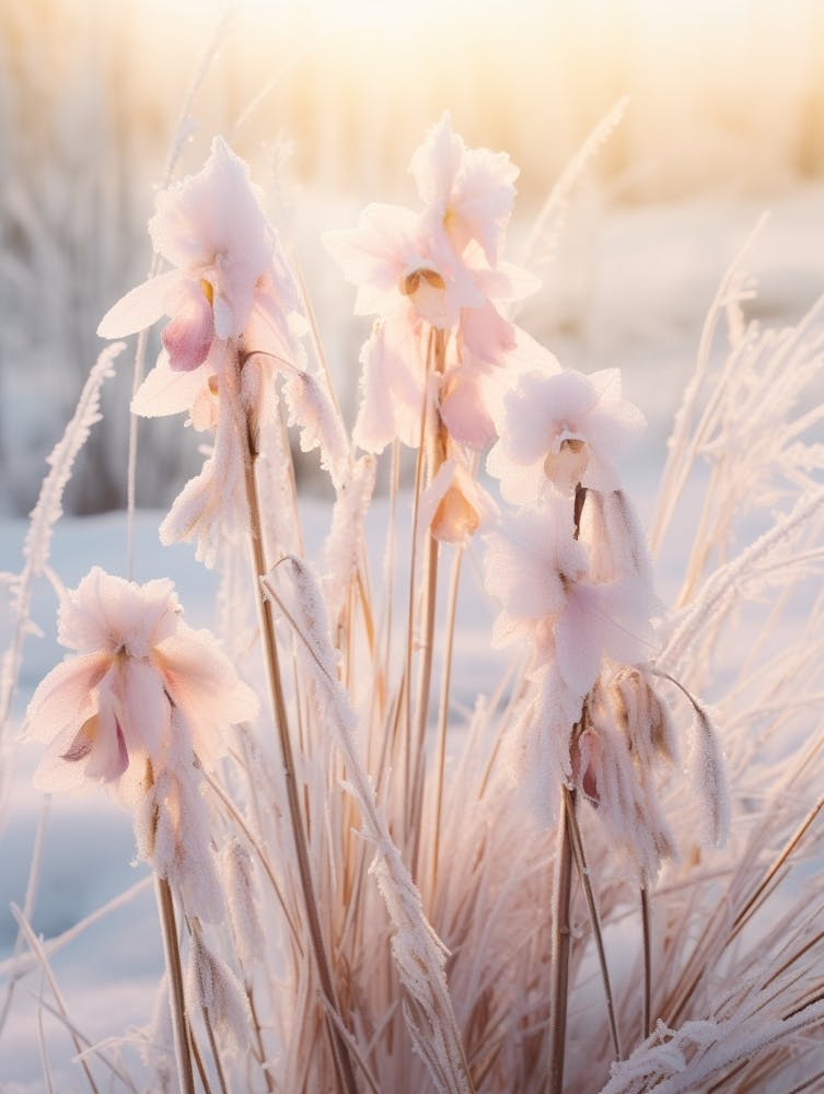 Frosty Botanical Orchid 4