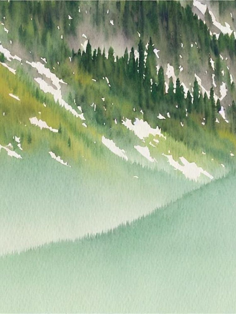 Triglav Nationalpark Slowenien Aquarell-Poster