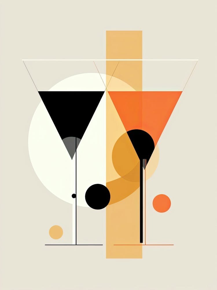 Mid Century Modern Bellini Floral Infusion Cocktail 1