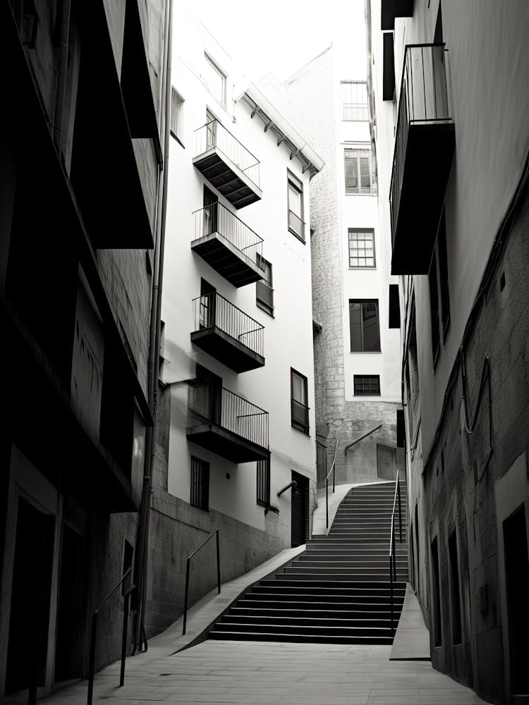 Girona, Spain, Black And White Photography 4