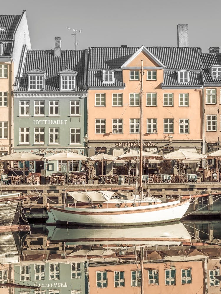 Quiet Nyhavn In Copenhagen