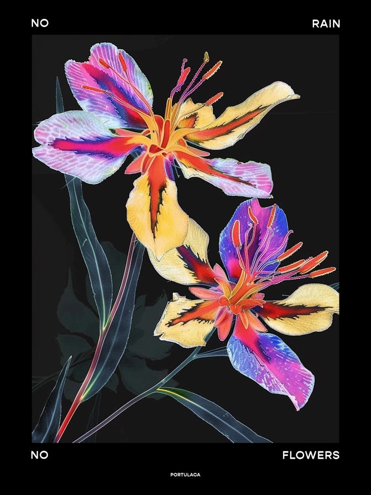 No Rain No Flowers Poster Portulaca 4