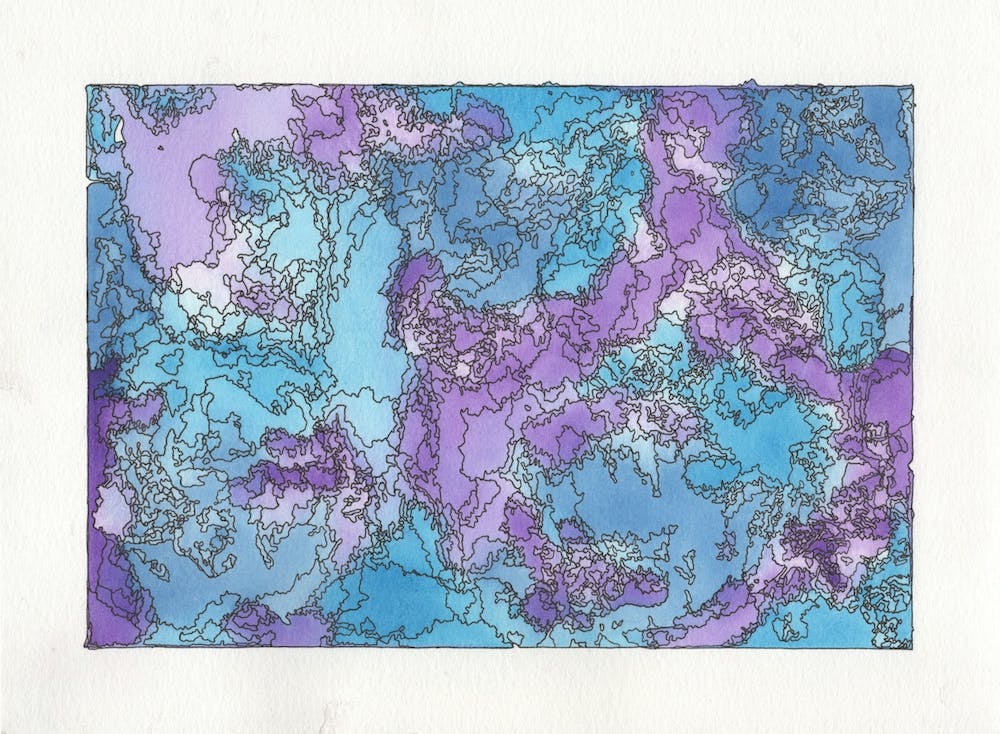 Aquarell Frisches Wunderland