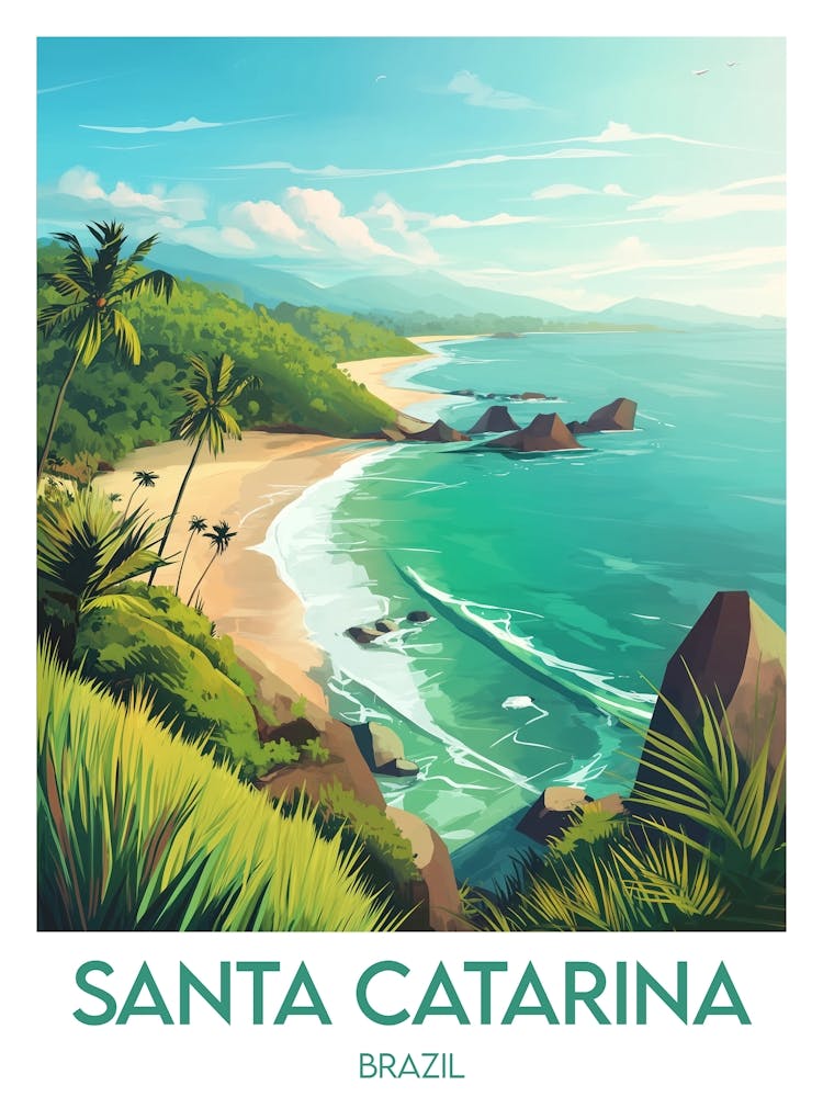 Affiche de voyage Santa Catarina