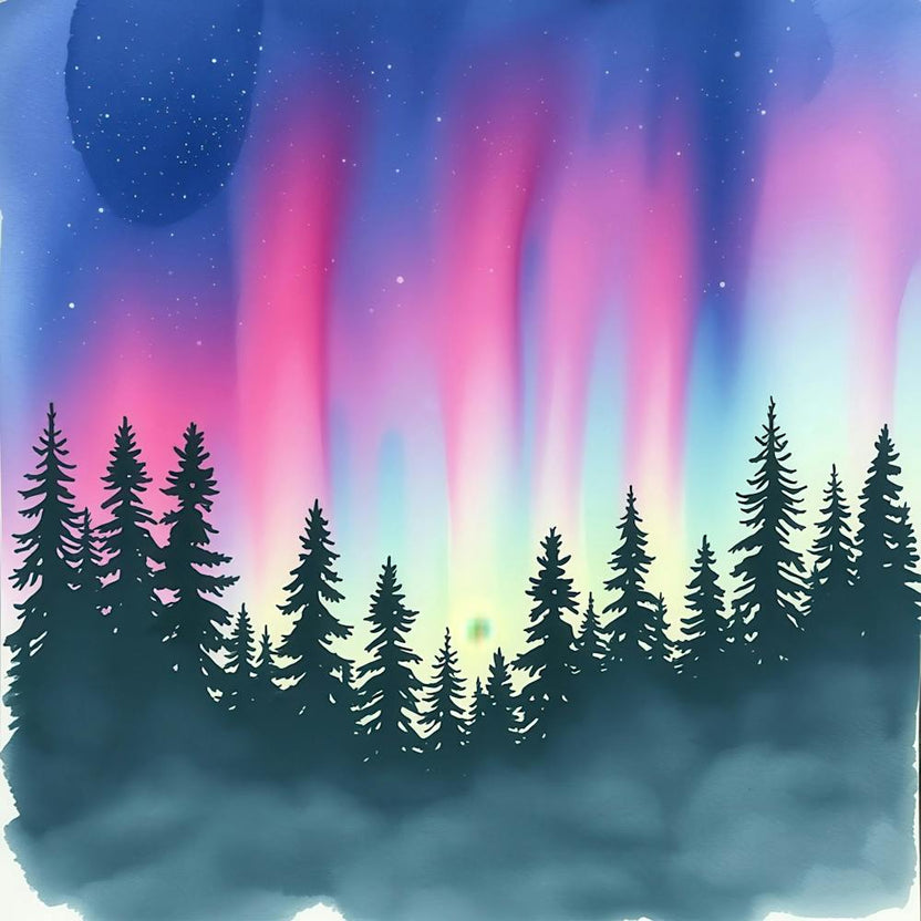 Aurora Borealis Painting