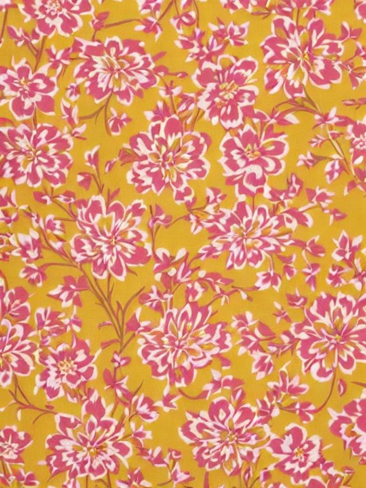 Jasmine Floral Print Warm Tones 2 Flower