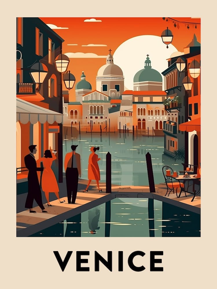 Vintage Travel Poster Venice 5