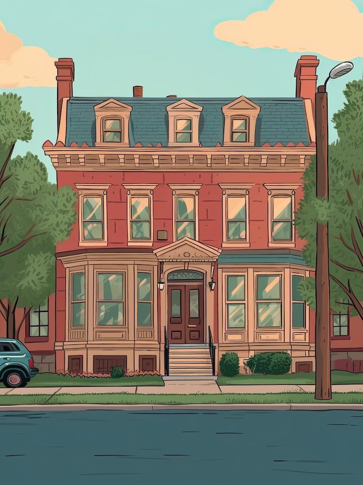 Philadelphia United States Travel Illustration 3