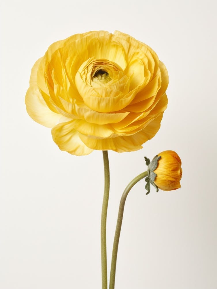 Pressed Wildflower Botanical Art Buttercup Ranunculus 1
