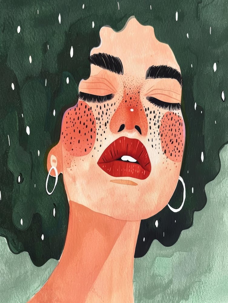 Watercolor Of A Woman 1