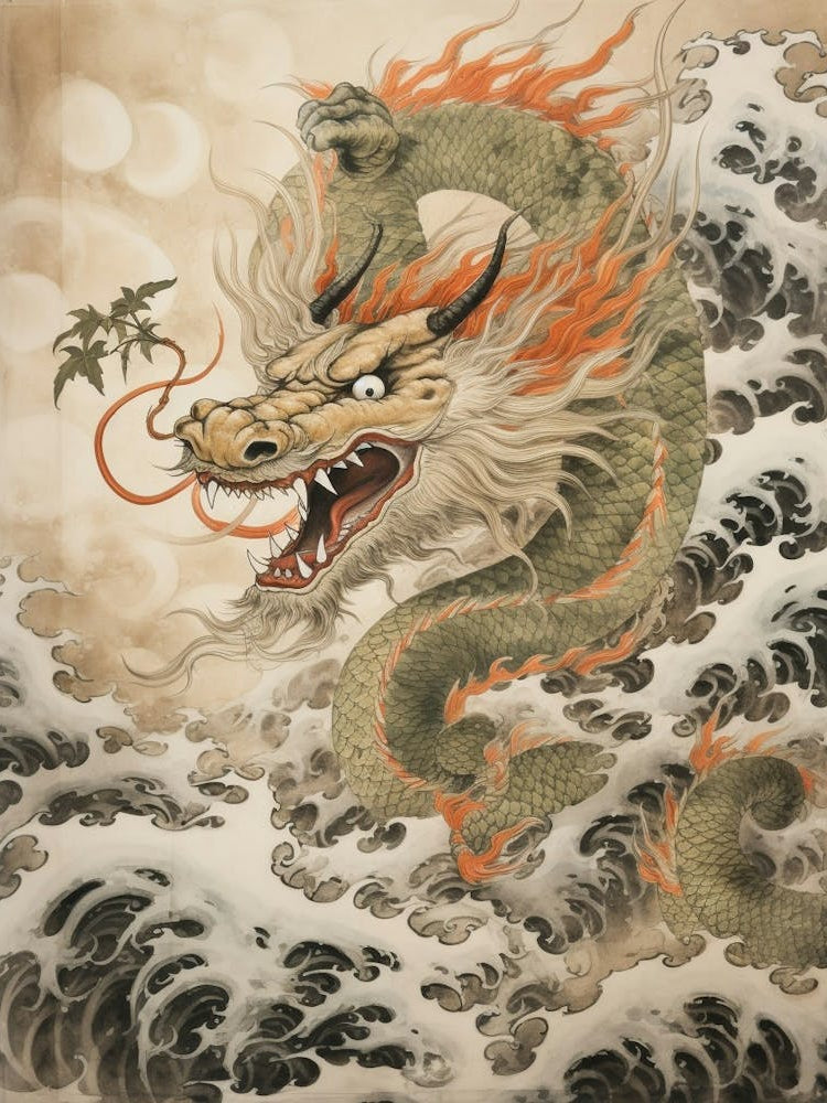 Japanese Dragon Illustration 3