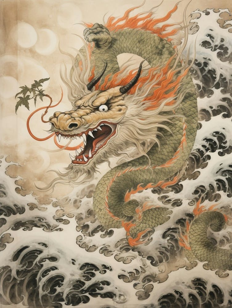Japanese Dragon Illustration 3