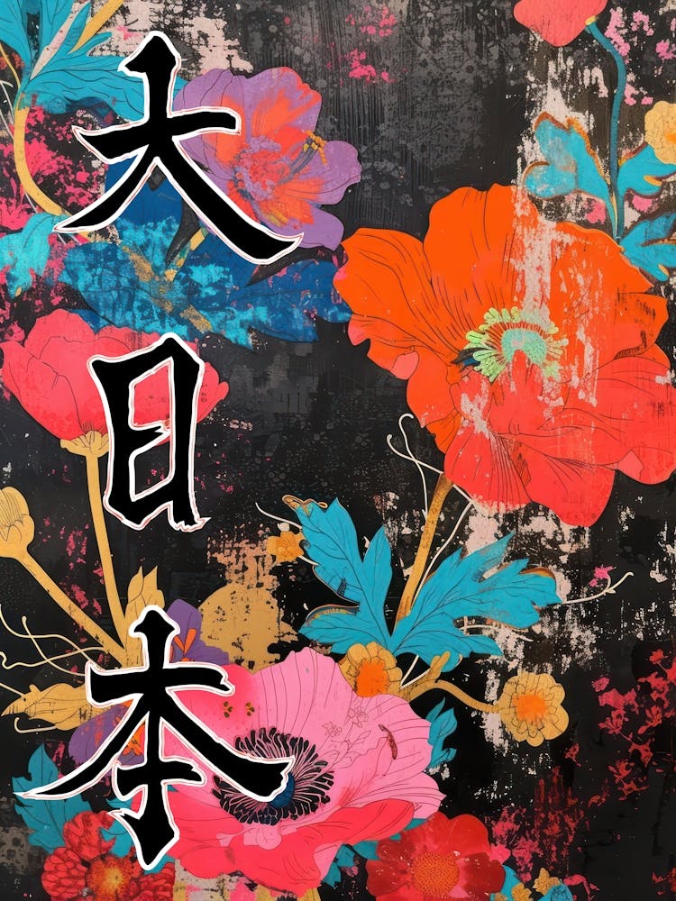 Great Japan Hokusai Japanese Flowers 11 Poster