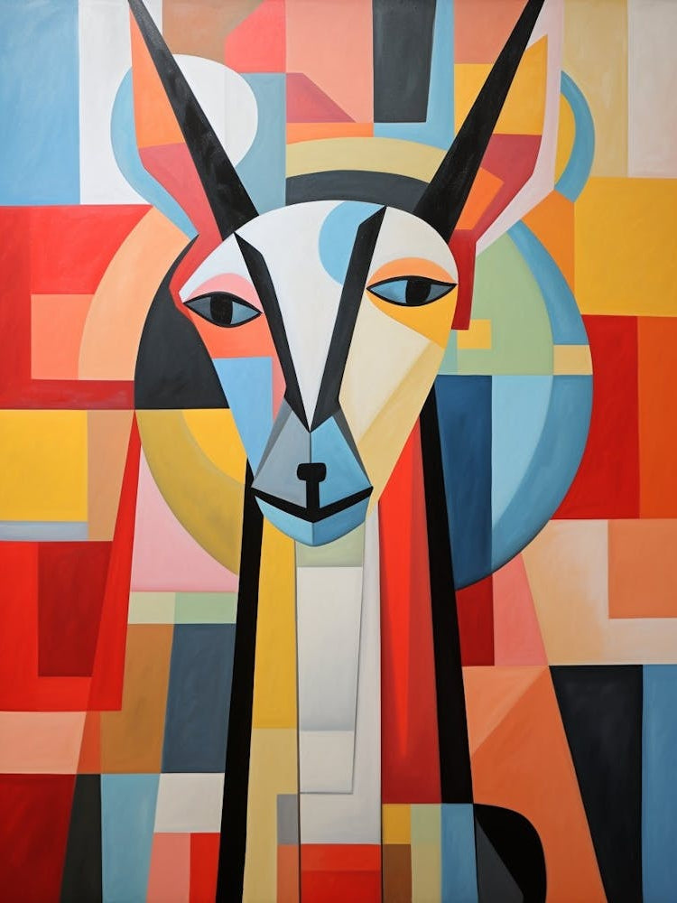 Giraffe Abstract Pop Art 7