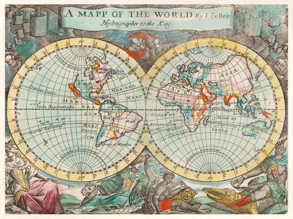 A Map Of The World (1682)
