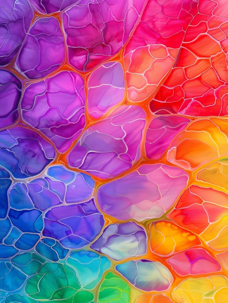 Rainbow Abstract Painting