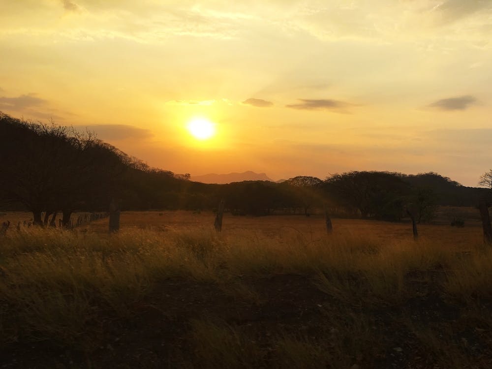 Sunset in the Countryside of Costa Rica