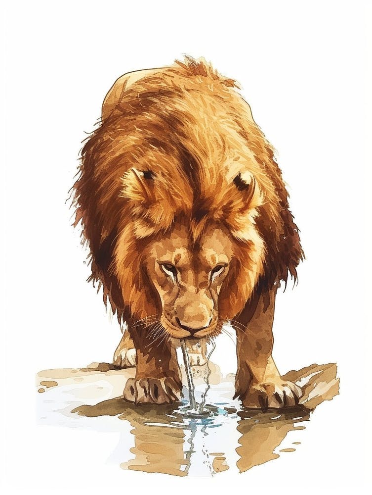 Barbary Lion Water 2