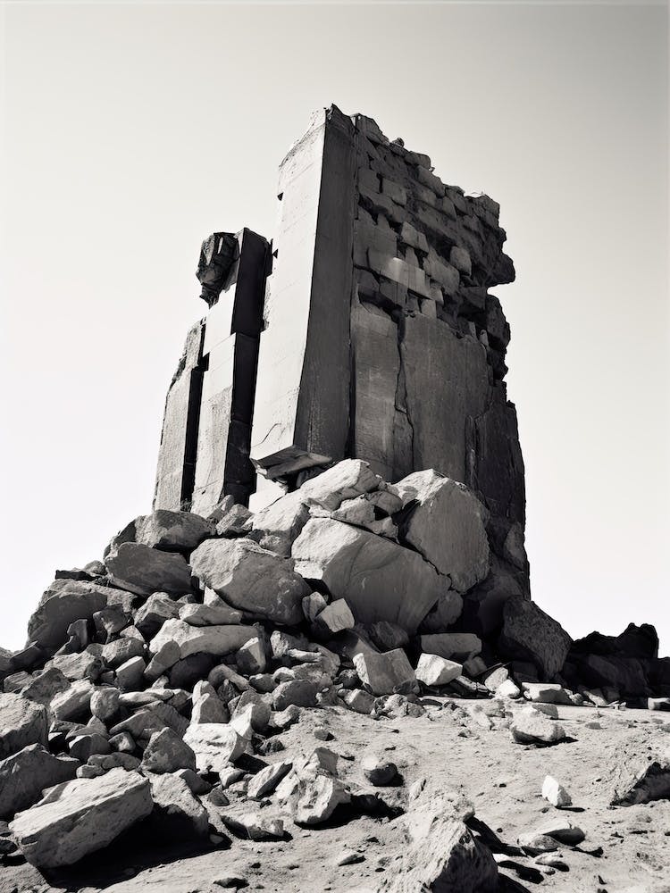 Luxor, Egypt, Black And White Photography 3