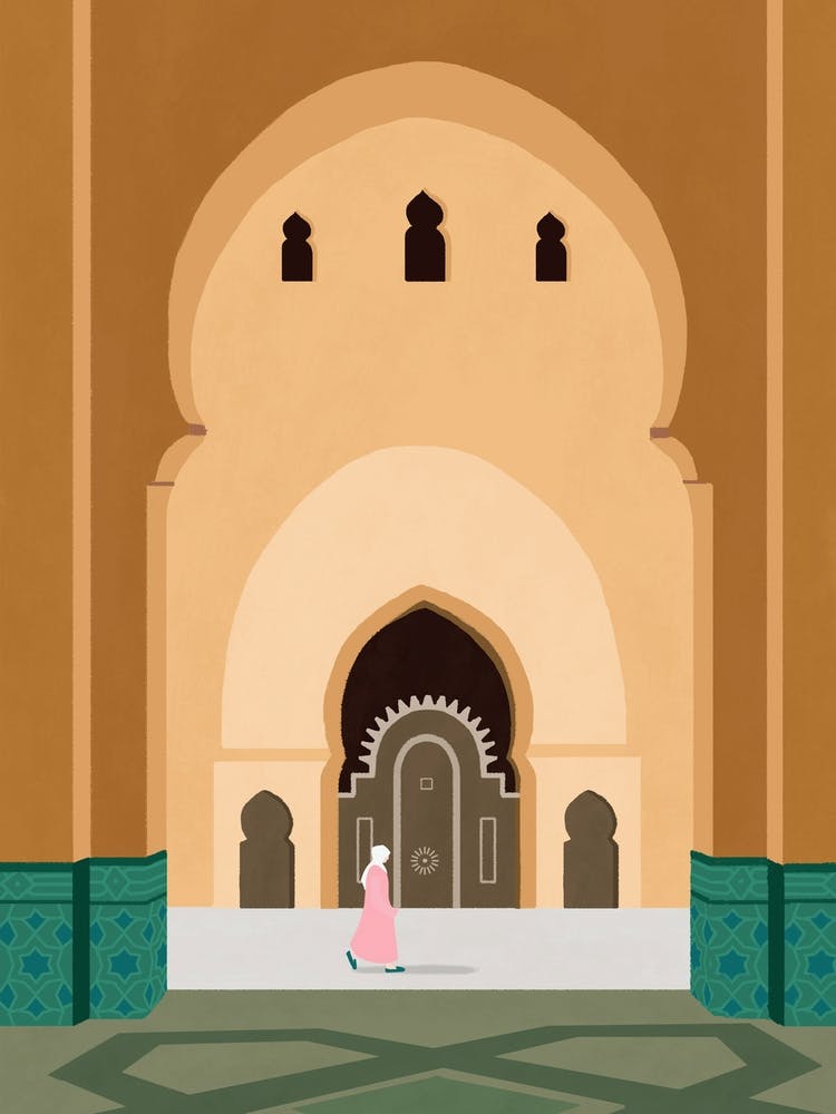 Mosque In Casablance Morocco