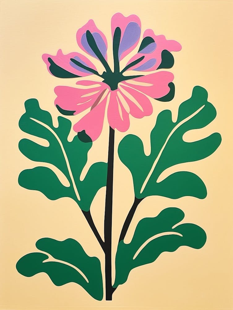 Cut Out Style Flower Art Agapanthus 1