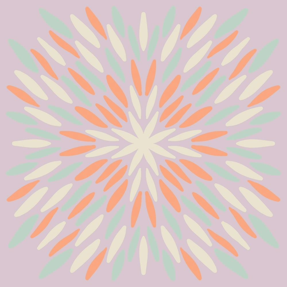 Petal Burst - pastel pink and peach