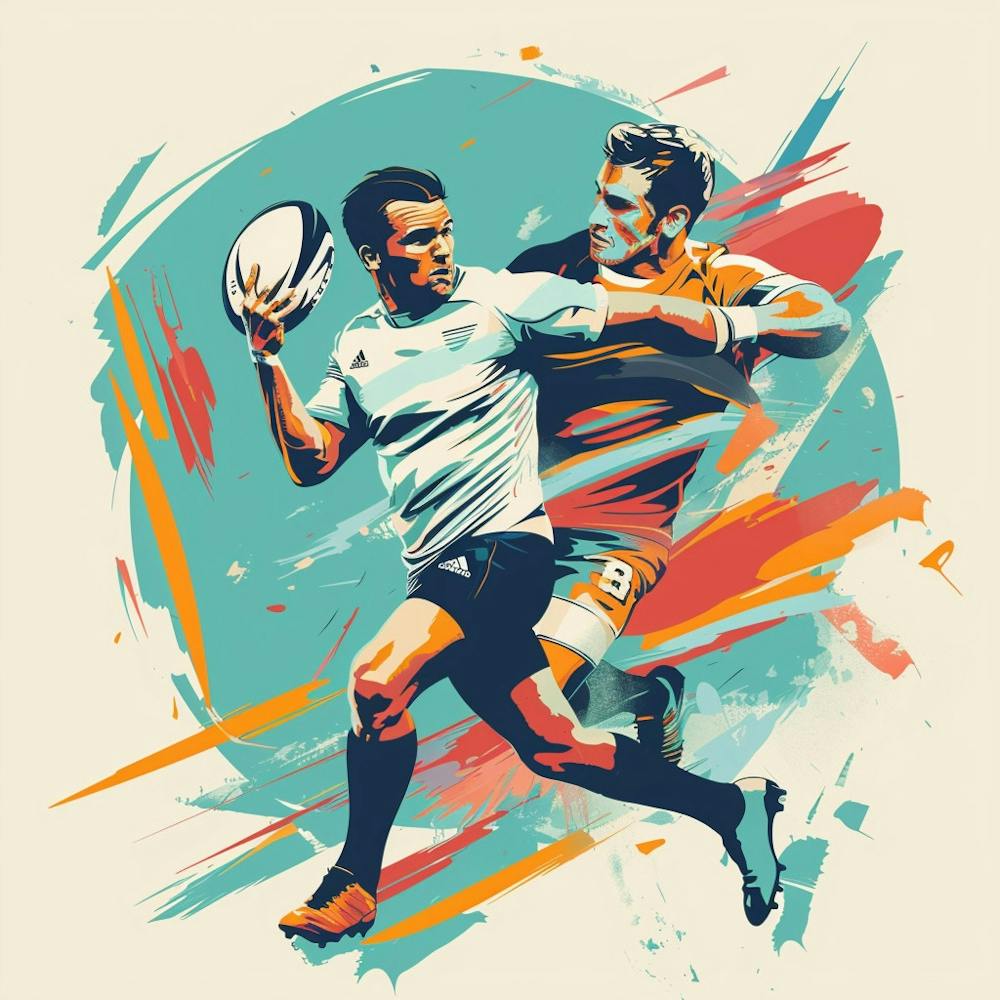 Rugby Player In Action 2